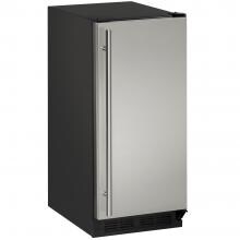 U-Line 1000 Series 15-Inch 60 Lb. Built-In Ice Maker With Drain Pump - Stainless Steel - U-CLR1215S-40B image