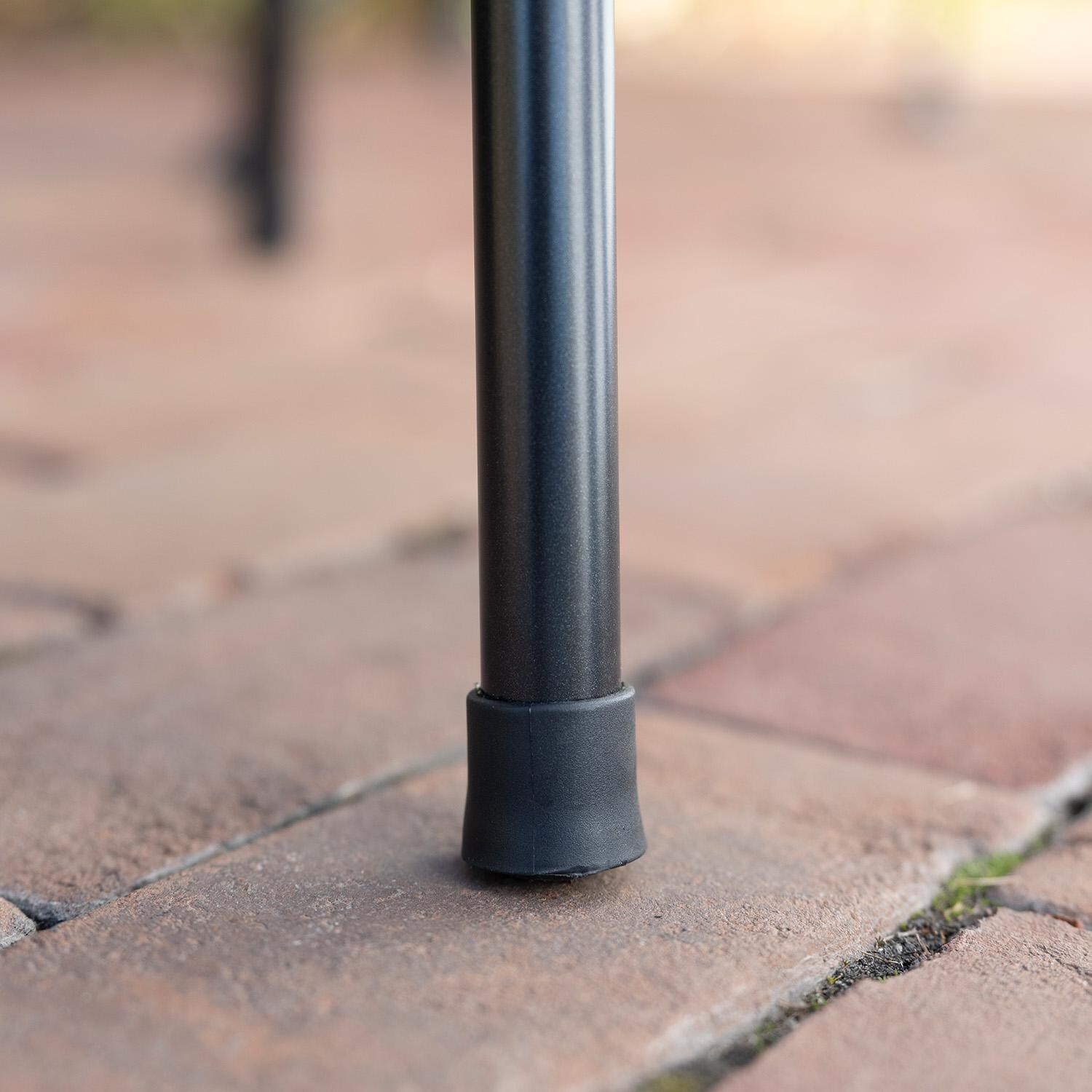 Metro 6 Pc Iron Dining Chair in Grey / Grey Rope - Foot - Detail thumbnail