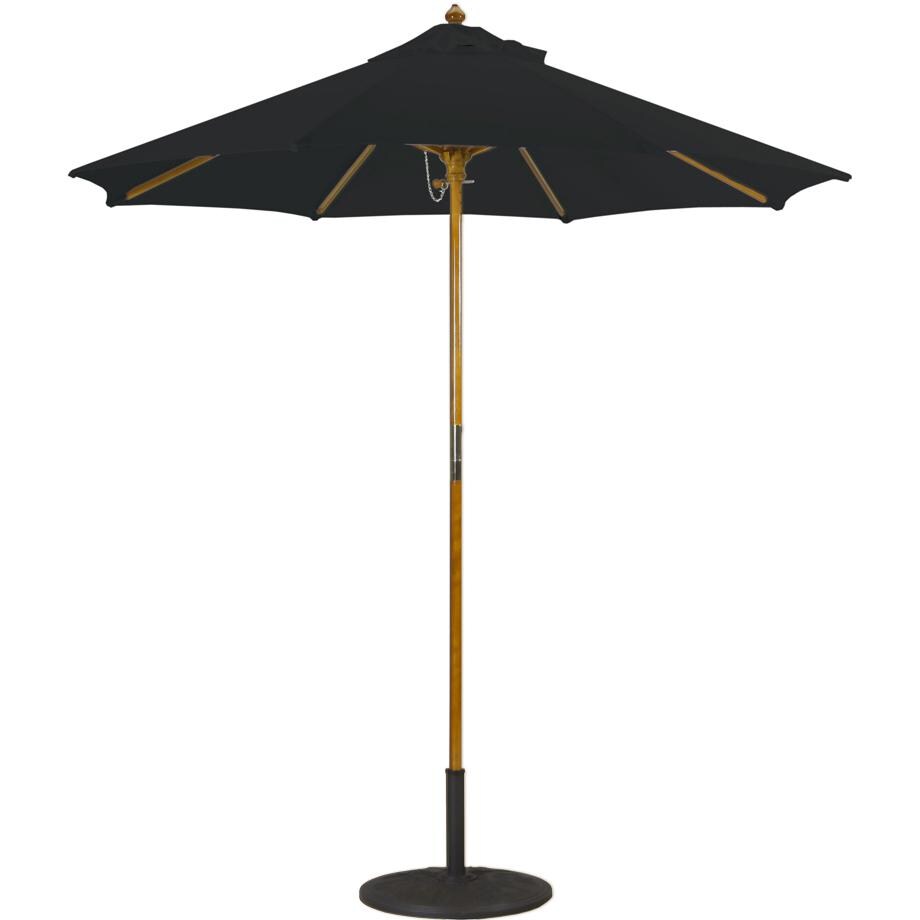 Galtech 7.5 Ft. Octagonal Hardwood Patio Market Umbrella W/ Push Lift