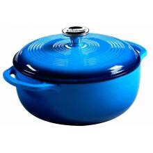 Lodge 4.6 Quart Colored Enamel Dutch Oven Caribbean - Gradated Blue - EC4D33 image