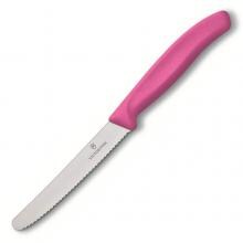 Victorinox Swiss Classic 4-1/2 Inch Serrated Utility Knife - Pink image