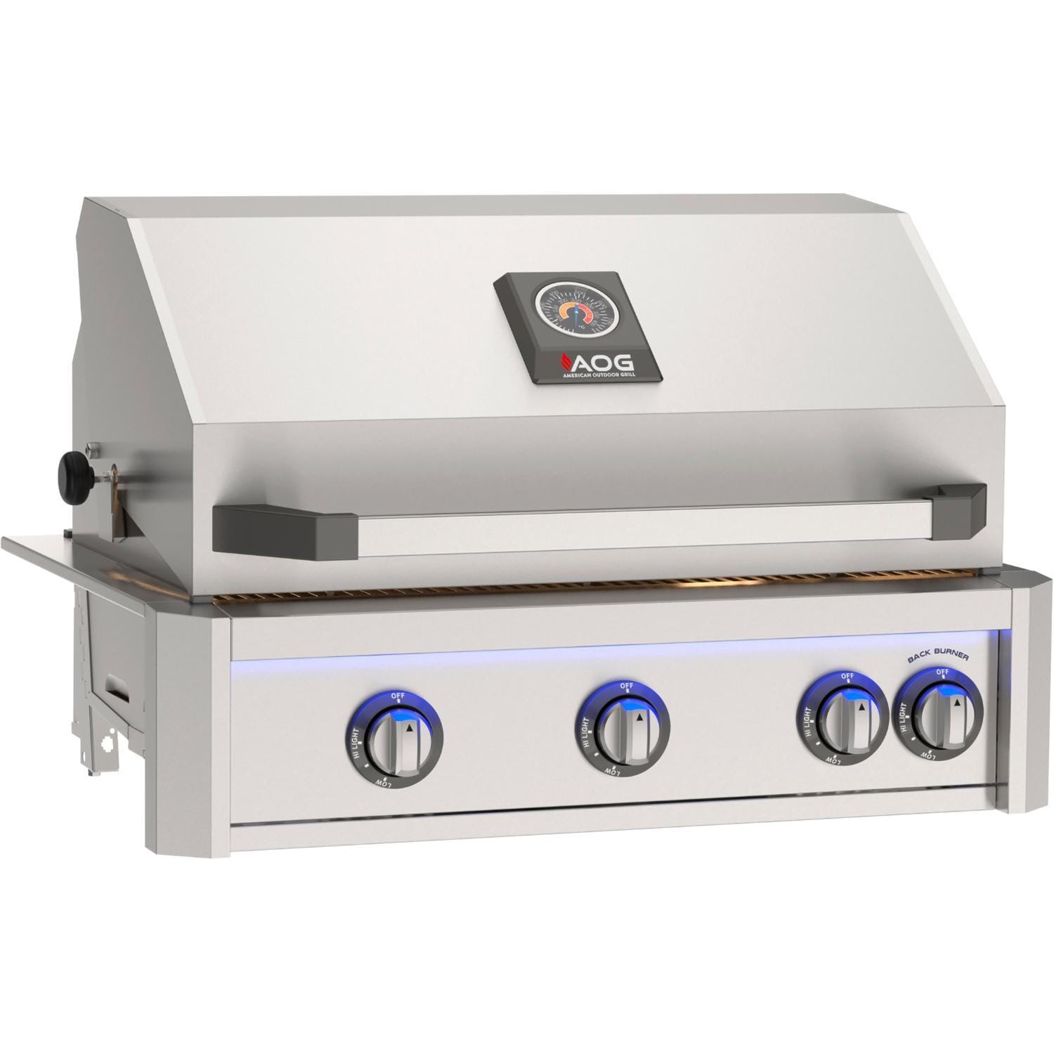 AOG American Outdoor Grill 30-in 3-Burner L-Series Built-In Propane Grill with Lights and Rotisserie - 30LP
