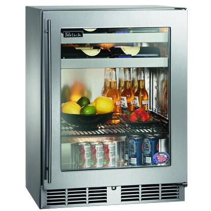 Perlick S-Series Sottile 3.1 Cu. Ft. Right Hinge Built-In Beverage Center - Stainless Steel - HH24BS-3-3R thumbnail