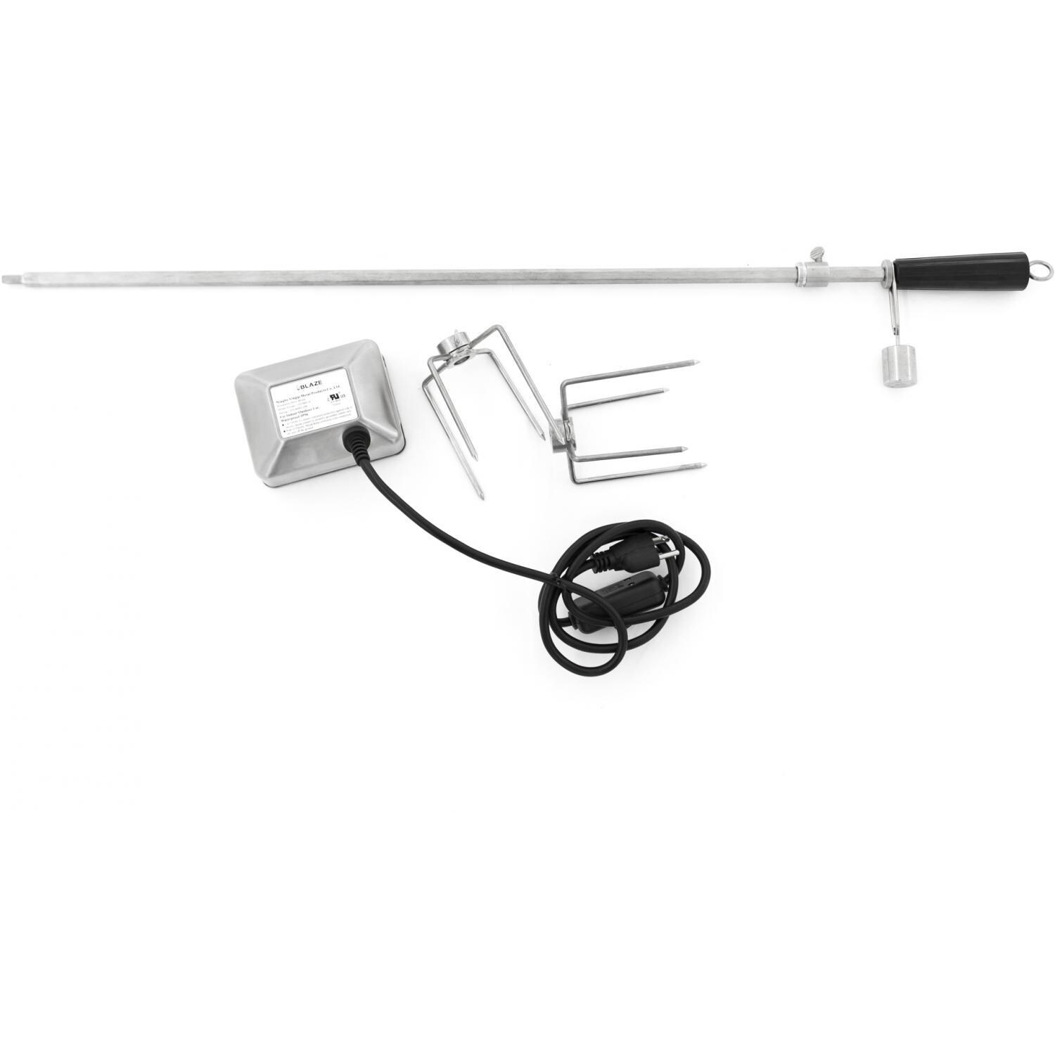 Blaze BLZ-5-ROTIS-SS Rotisserie Kit For 40-Inch 5-Burner Gas Grills - White Background thumbnail