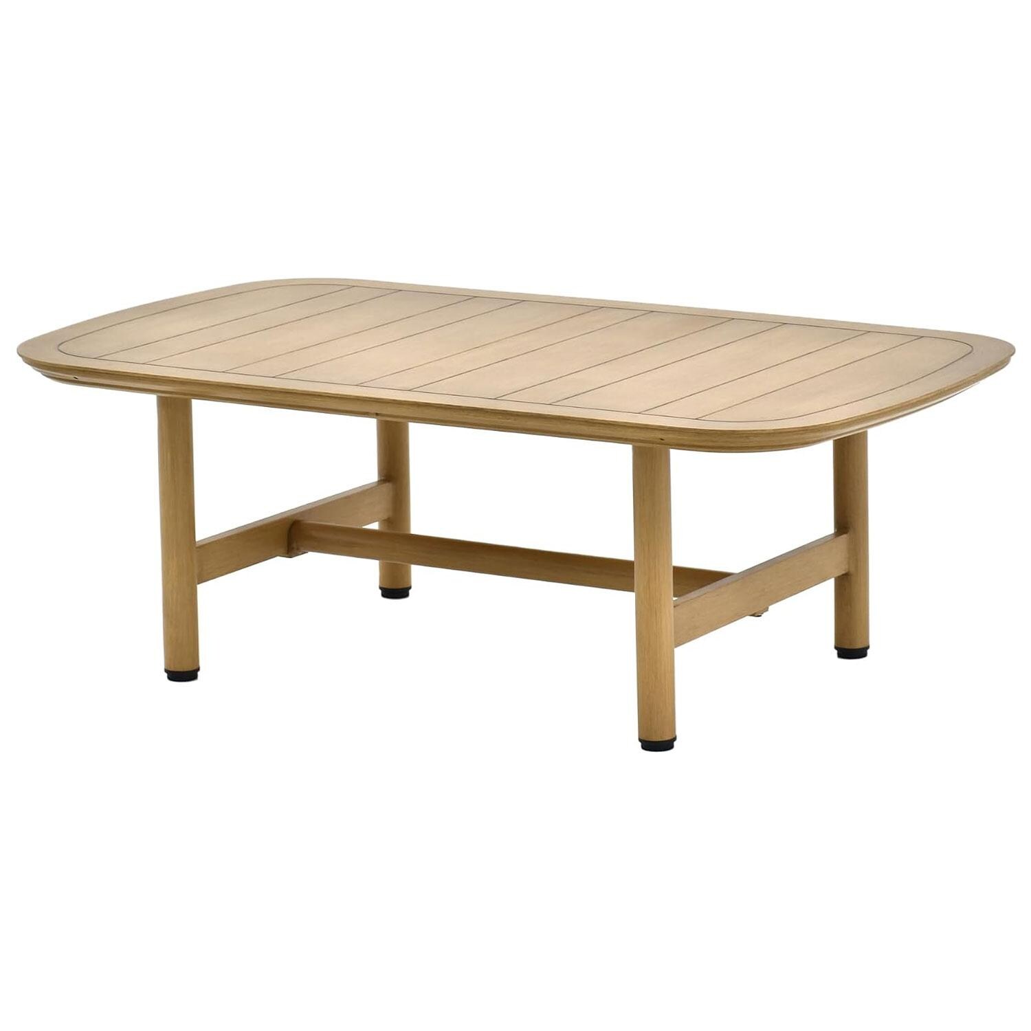 Rosedown 4 Pc Aluminum Seating Set in Gray by Lakeview Outdoor Designs - Coffee Table - White Background thumbnail