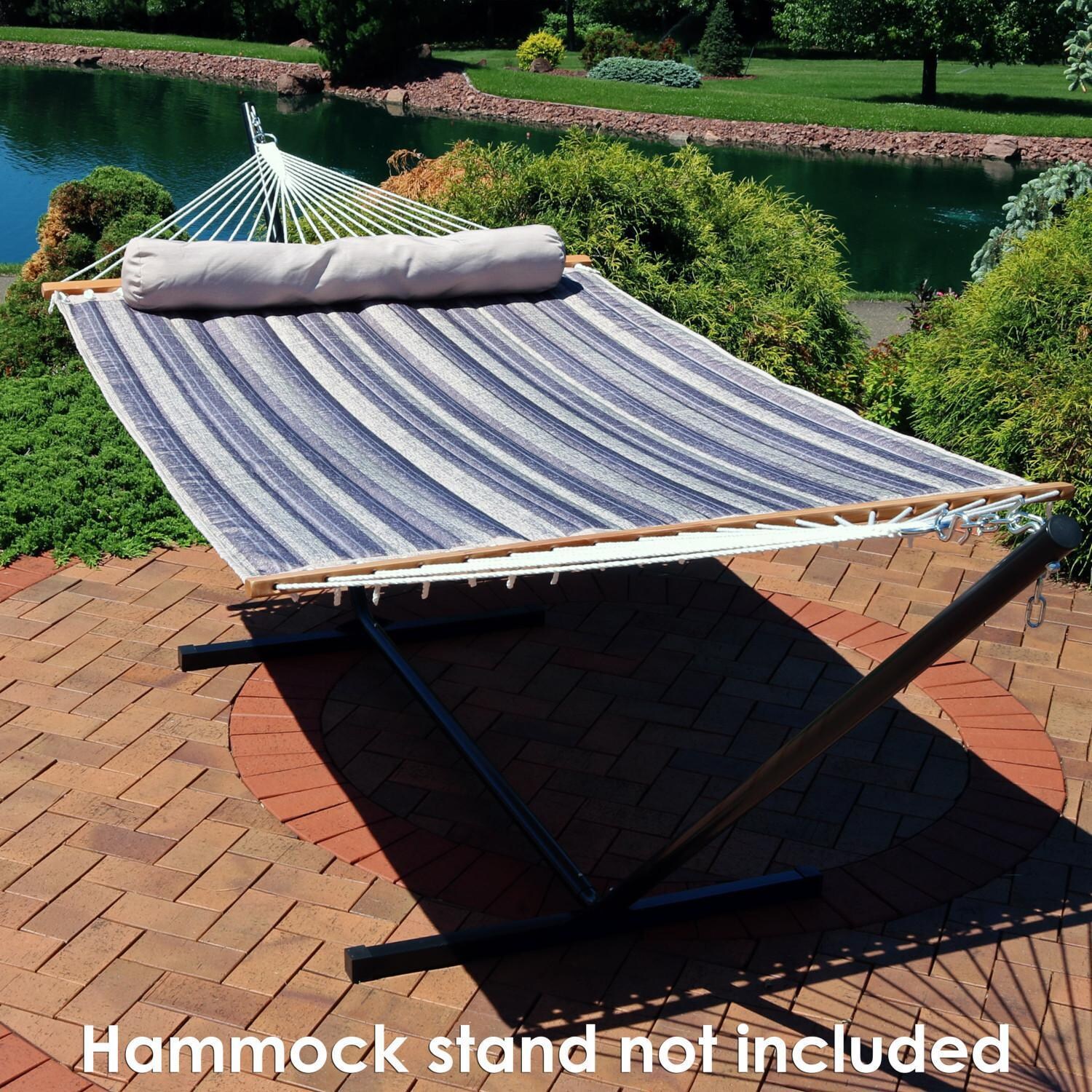 Ultimate Patio Quilted Double Hammock & Pillow - Mountainside - Lifestyle thumbnail