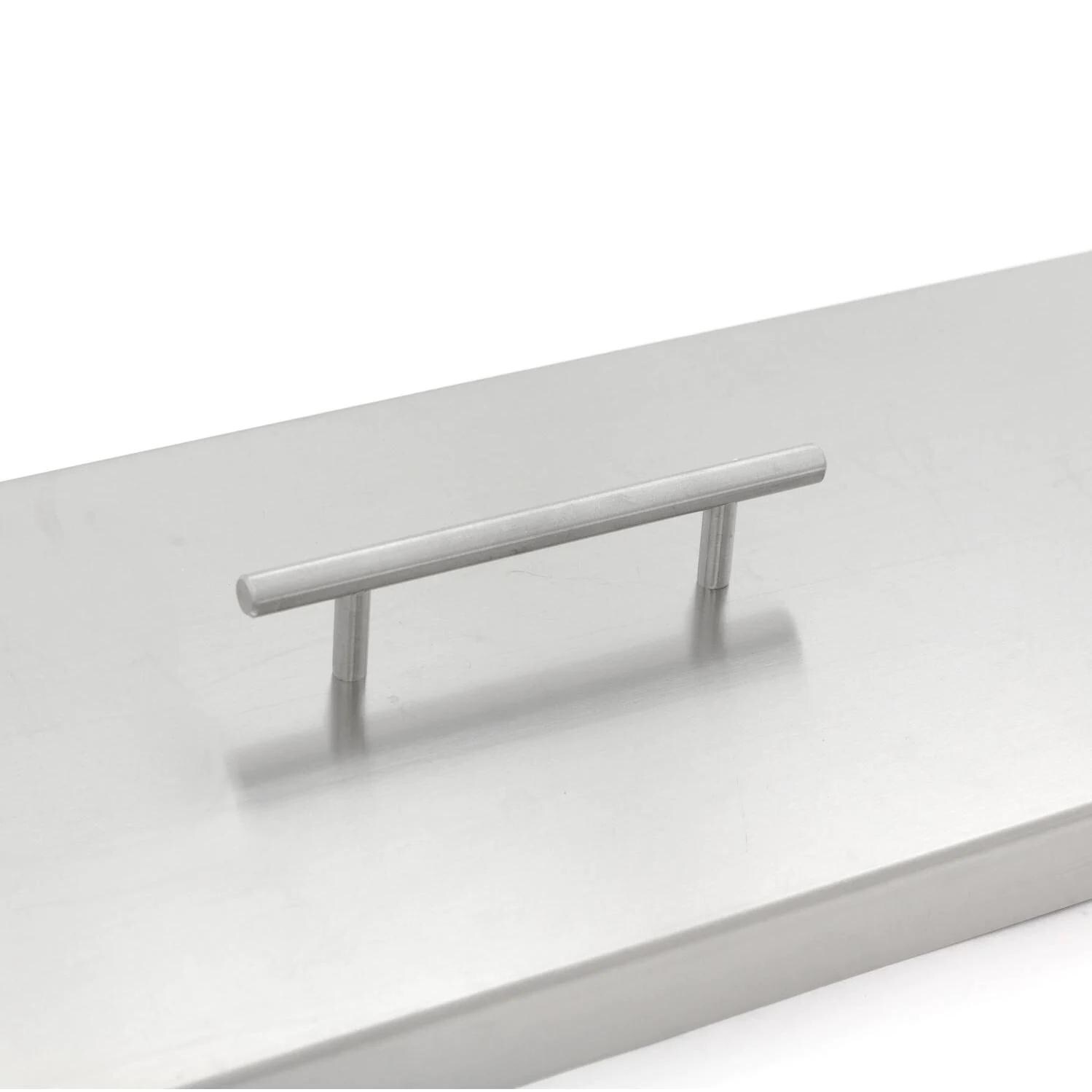BBQGuys ALP-CVR-LIN-34 Signature Series 34-Inch Stainless Steel Burner Lid - Handle Detail thumbnail