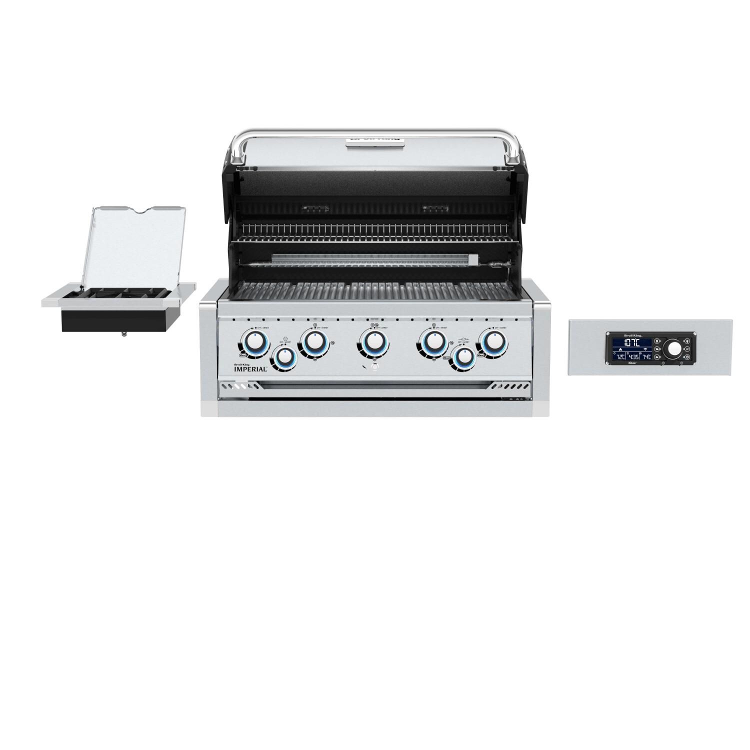 Broil King 698787 Imperial QS 590 Built-In Natural Gas Grill -  Open - White Background thumbnail