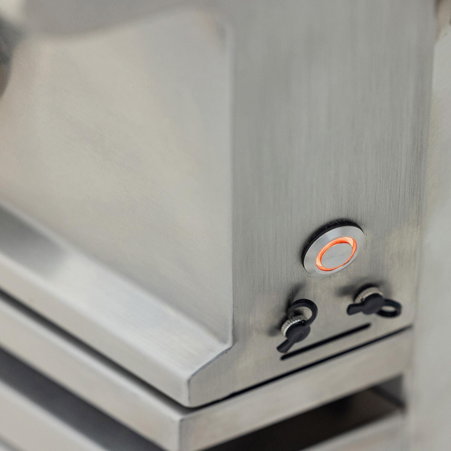 Blaze BLZ-5LTEPRO-NG Natural Gas Grill - Power Button & Meat Probe Ports - Detail thumbnail