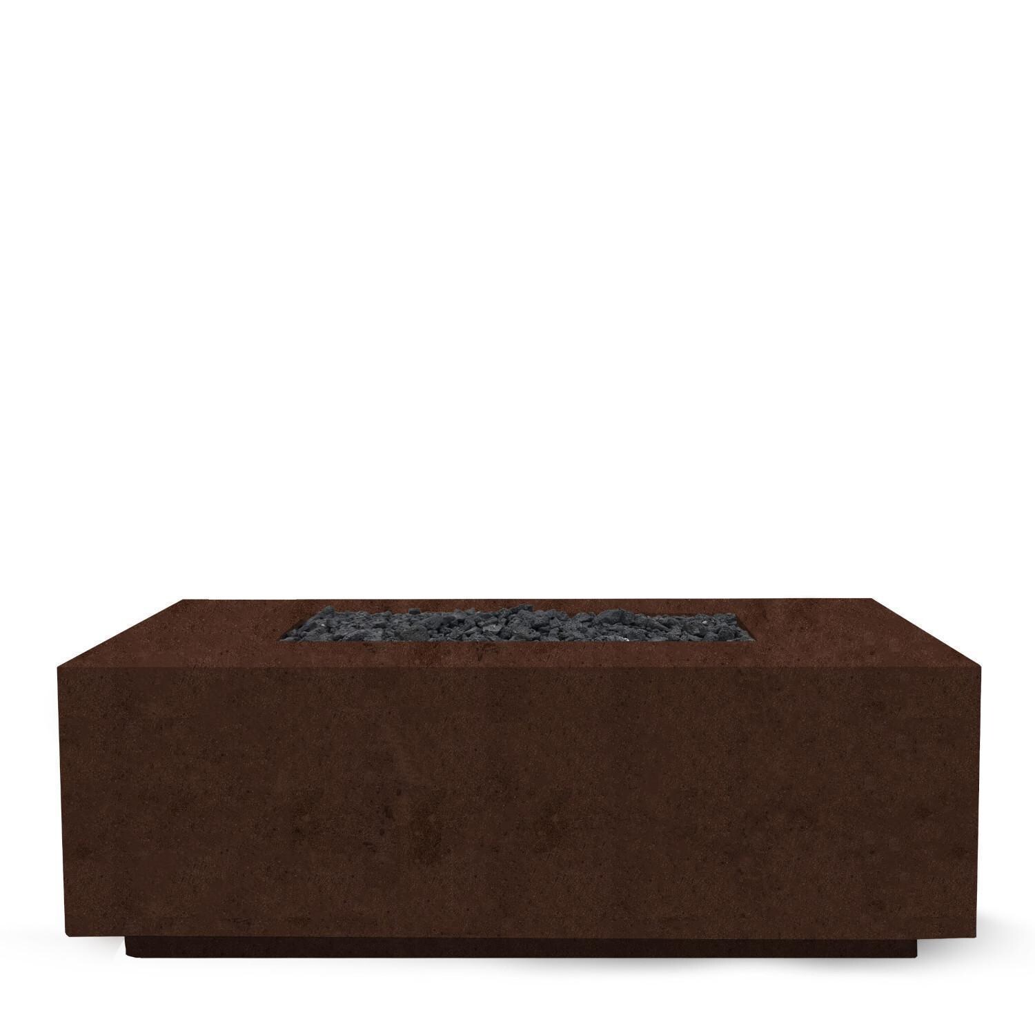 Prism Hardscapes SCPH-435-1LP Porto 58 58-in Rectangular Propane Gas Fire Pit Table - White Background thumbnail