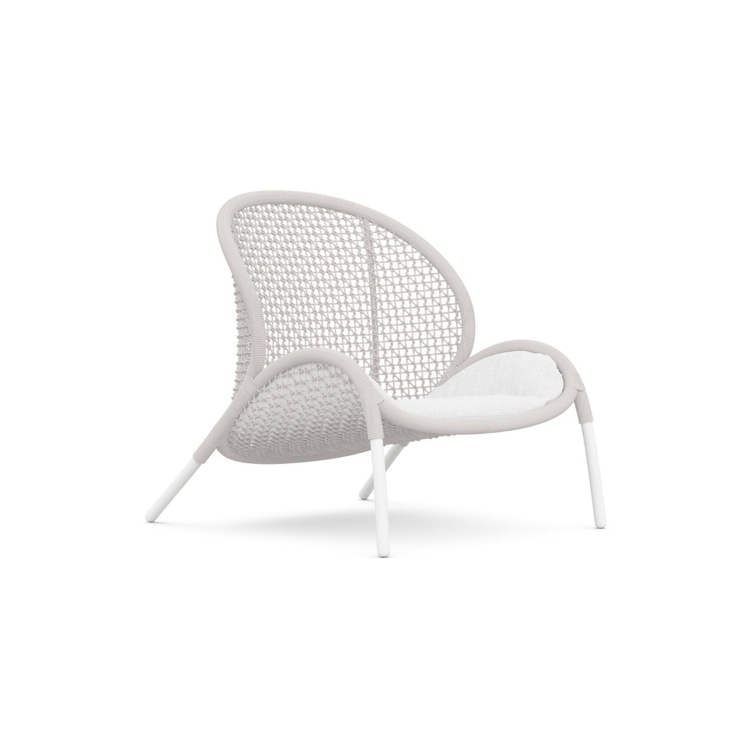 Azzurro Living DUN-R03S1-CU Dune Woven Rope Club Chair in Sand/Cloud - Angled - White Background thumbnail