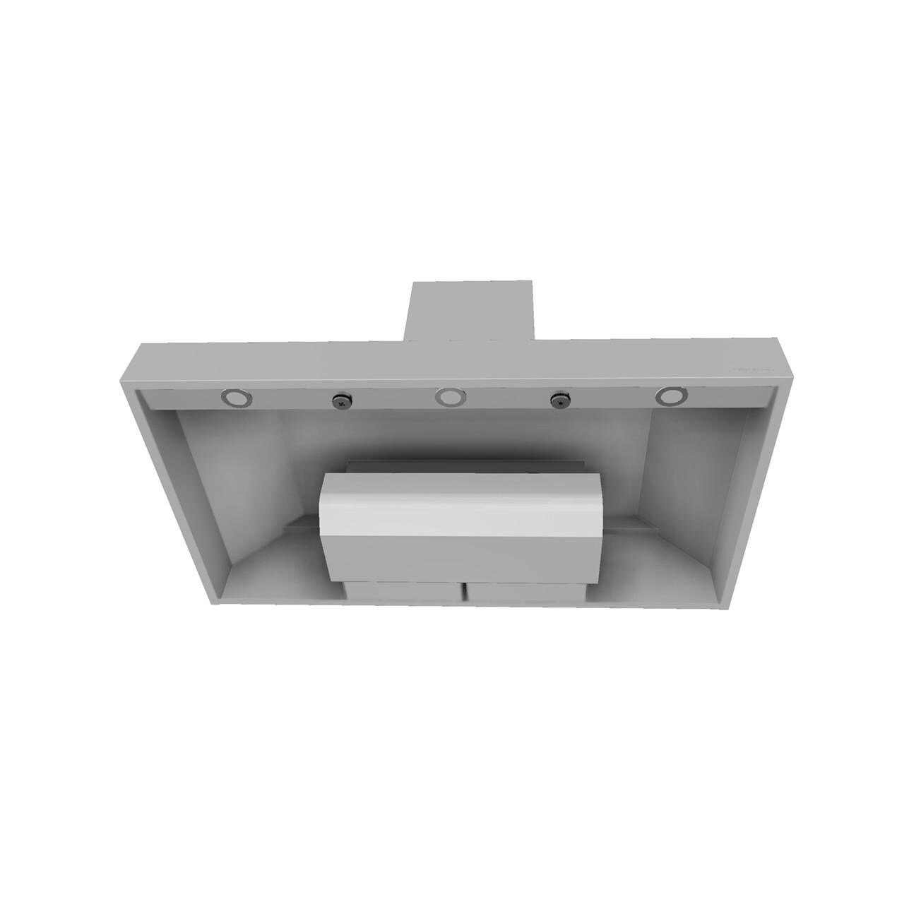 Vent-A-Hood EPH18-242 SS 42-Inch 600 CFM Premier Magic Lung Euro-Style Wall Mounted Vent Hood & Duct Cover for 9 ft Ceilings - From Below thumbnail