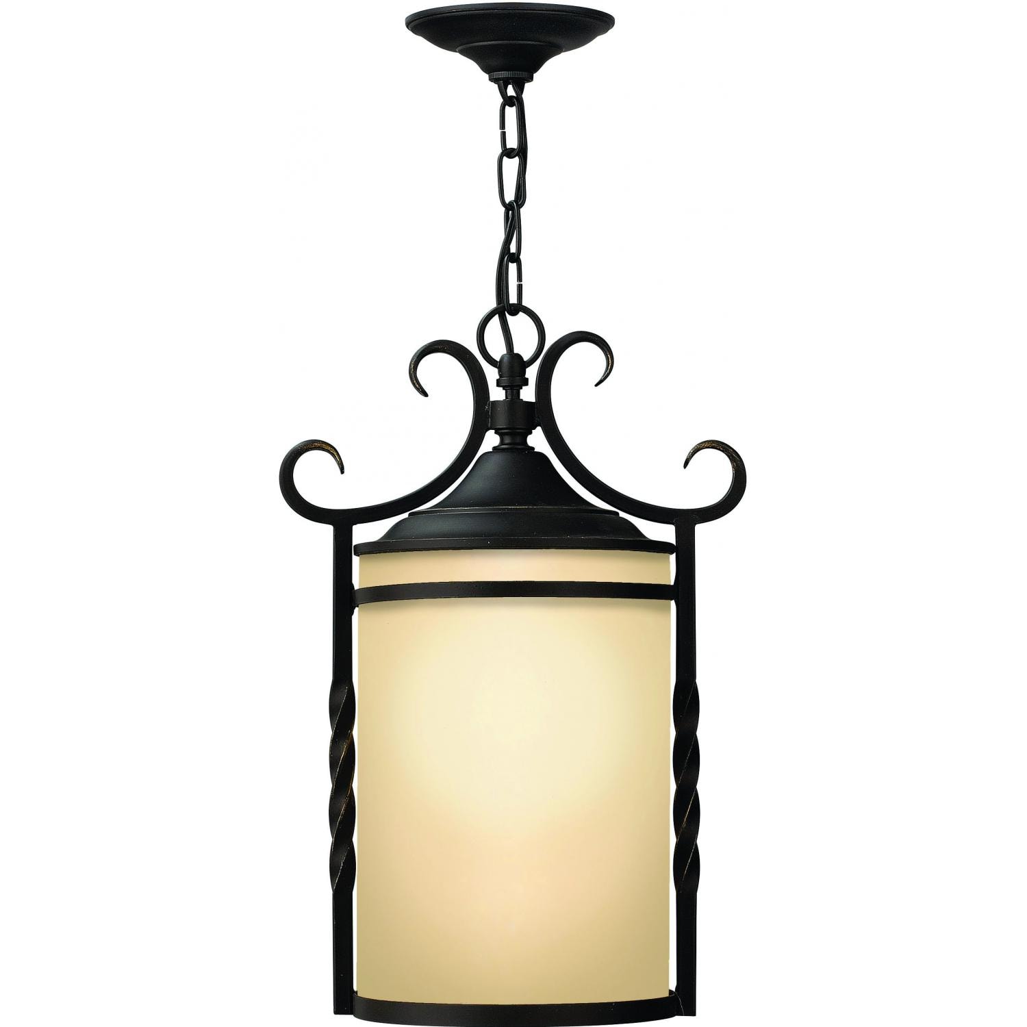 Hinkley Lighting Casa One Light 19-Inch Outdoor Hanging Lantern - Olde Black - 1142OL : BBQGuys