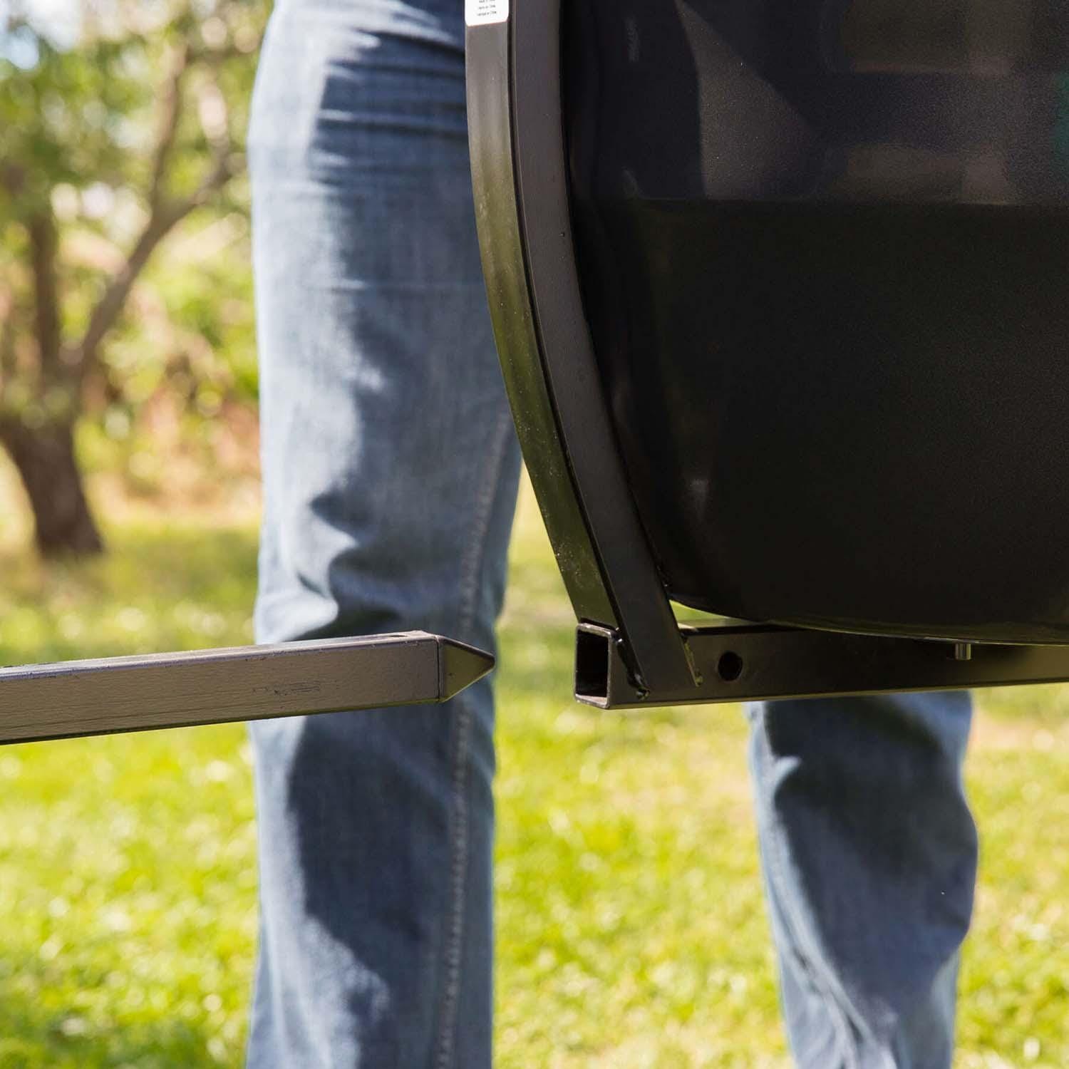 Broil King Keg 5000 Steel Charcoal Kamado Grill - Gray - Installing on Tailgate - Lifestyle thumbnail