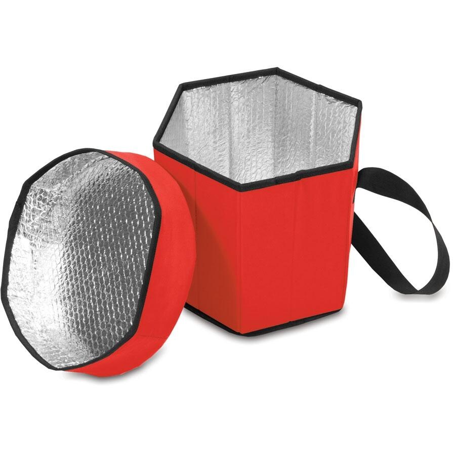 Picnic Time Bongo Cooler/Seat - Red - Open thumbnail