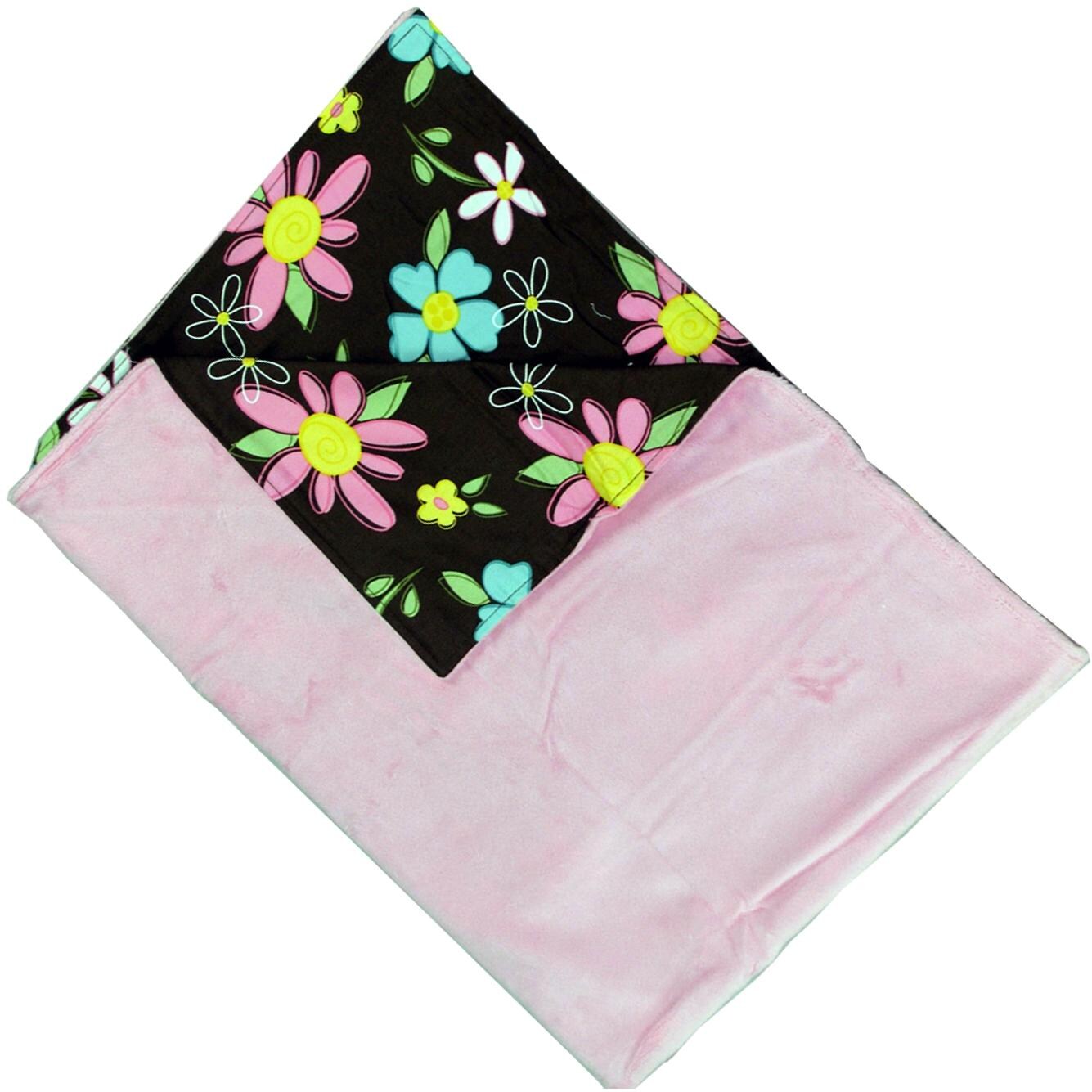 Trend Lab Velour Baby Blanket Blossoms BBQGuys