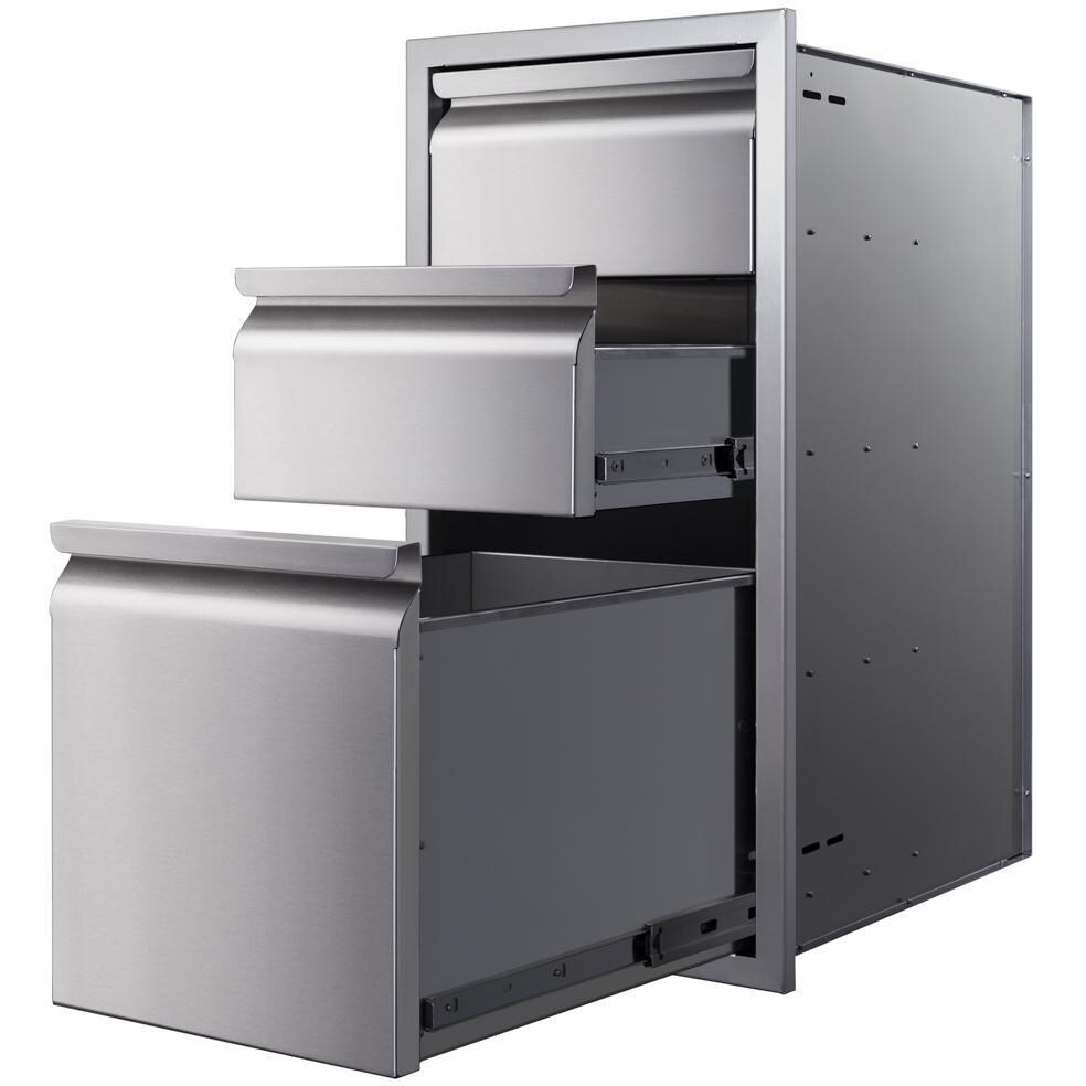 Memphis Grills VGC15DB3 15-Inch Triple Access Drawer W/ Soft Close - Open thumbnail