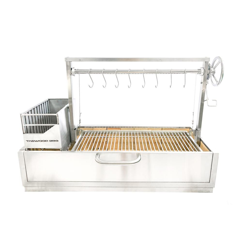 Tagwood BBQ Fully Assembled Built-In Santa Maria Argentine Wood Fire & Charcoal Grill - BBQ05SSF image