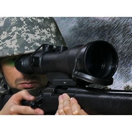ATN Mars MARS4X Night Vision Weapon Scope With Gen 4 Resolution - Gun Mount Display thumbnail