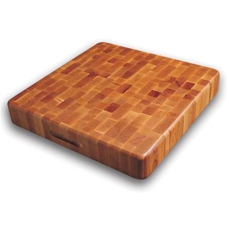 The Slab 18 X 18 End Grain Cutting Board With Finger Grooves - 1318