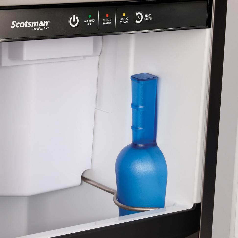 Scotsman SSRNP110A-1SS 15-in 110 Lb. Ice Machine w/ Pump - Stainless Steel - Ice Scoop - Detail thumbnail