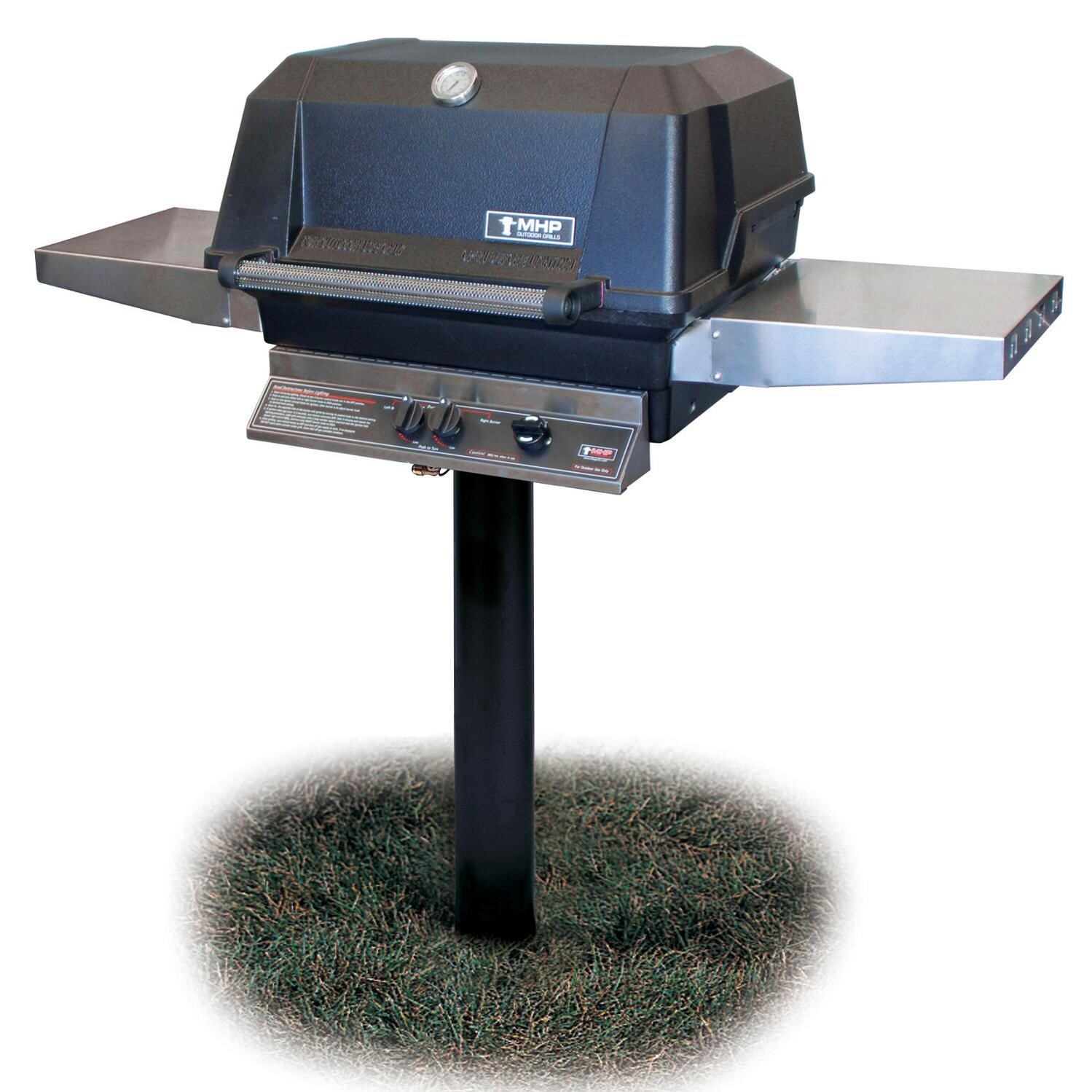MHP Patriot Natural Gas Grill On In-Ground Post