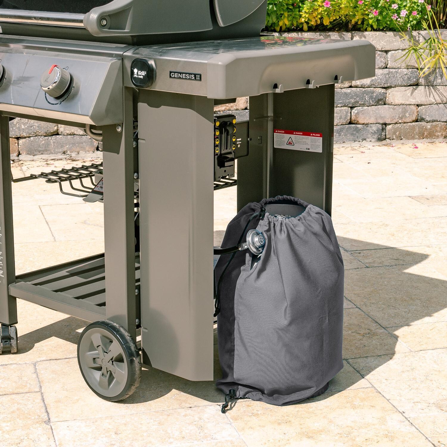 Signature Series Propane Tank Cover by BBQGuys - Lifestyle thumbnail