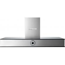 Tecnogas Superiore 48-Inch NEXT Stainless Steel / Black Glass Wall Mount Vent Hood - 600 CFM - HN481ANS image