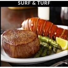 Surf & Turf - USDA Prime Wet Aged - 2 (10oz) New York Strips & 2 (6oz) Cold Water Lobster Tails By Chicago Steak Company image