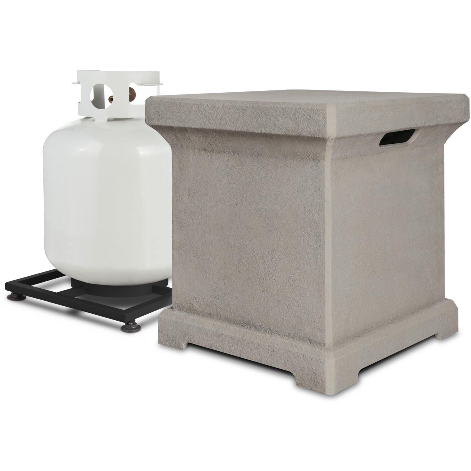 Real Flame Monaco Tank Cover - With Tank - Cream thumbnail
