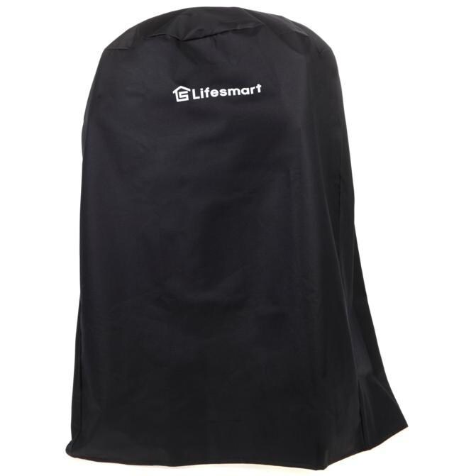 Lifesmart SCS-K18AHTQ 18-Inch Ceramic Kamado Grill With 5-Piece Accessory Bundle  - Turquoise - Grill Cover thumbnail