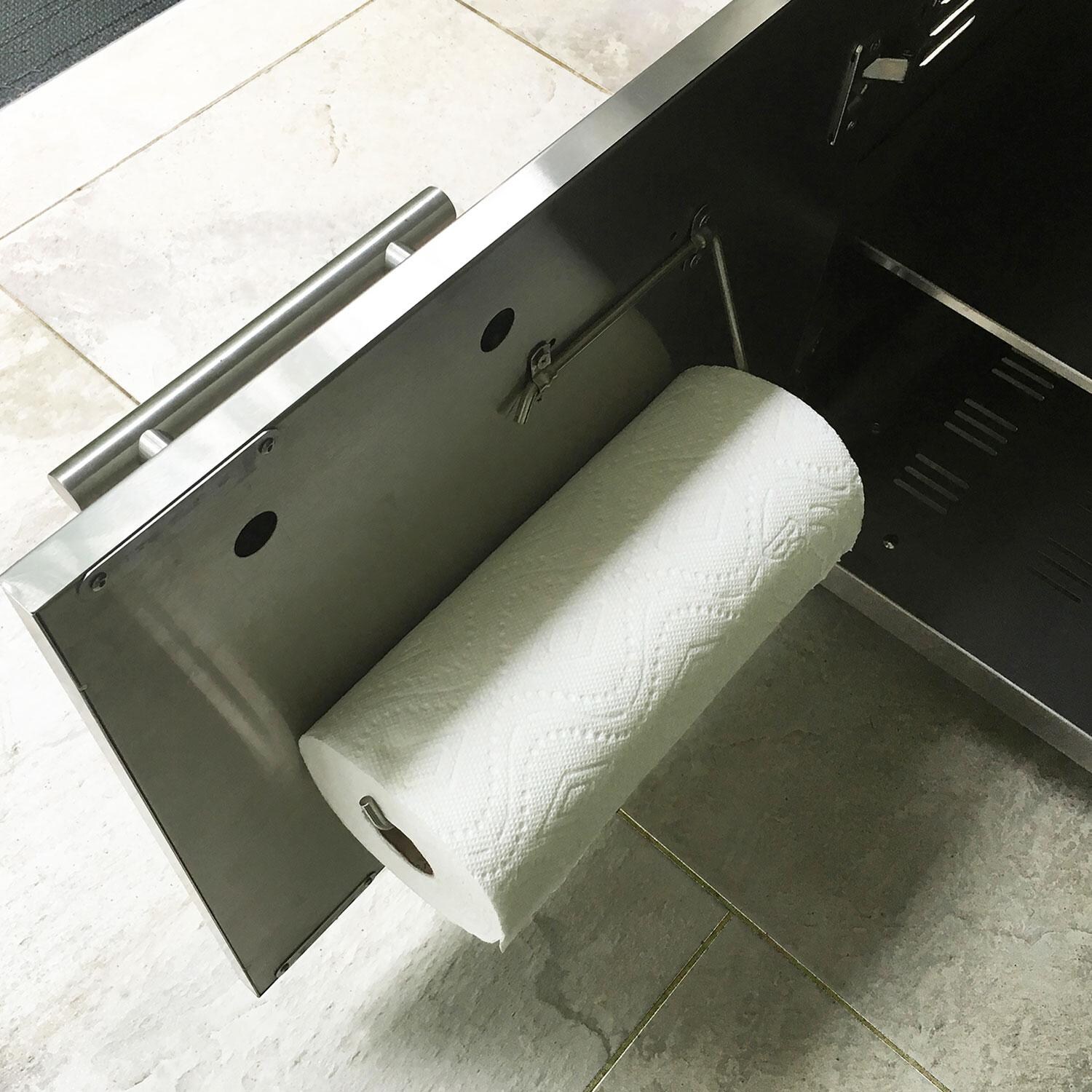XO Appliance XOG36CART Stainless Steel 36-in Grill Cart - Paper Towel Holder - Detail thumbnail