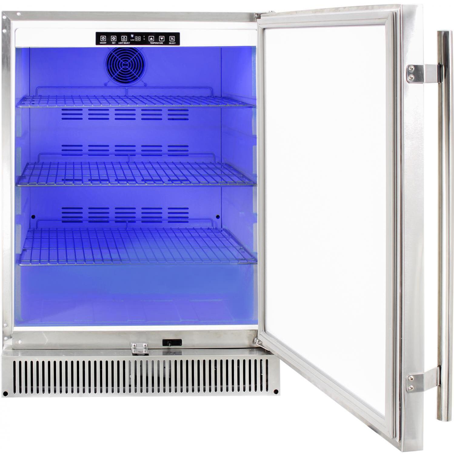 Blaze - BLZ-SSRF-50DH - 24-Inch Outdoor Stainless Steel Compact Refrigerator - Cool Blue LED Lighting thumbnail