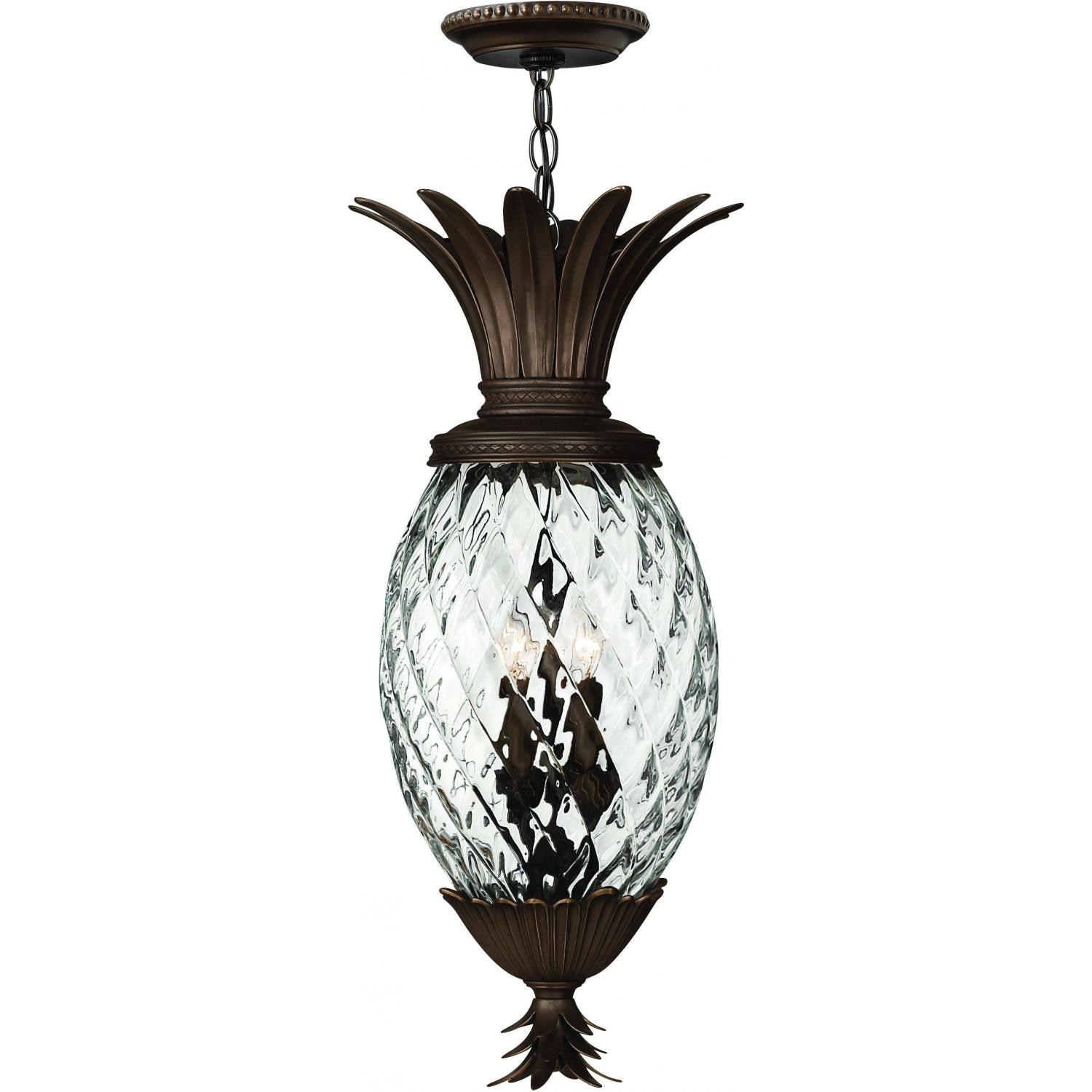 Hinkley Lighting Plantation Four Light 29-Inch Outdoor Hanging Lantern - Copper Bronze - 2222CB