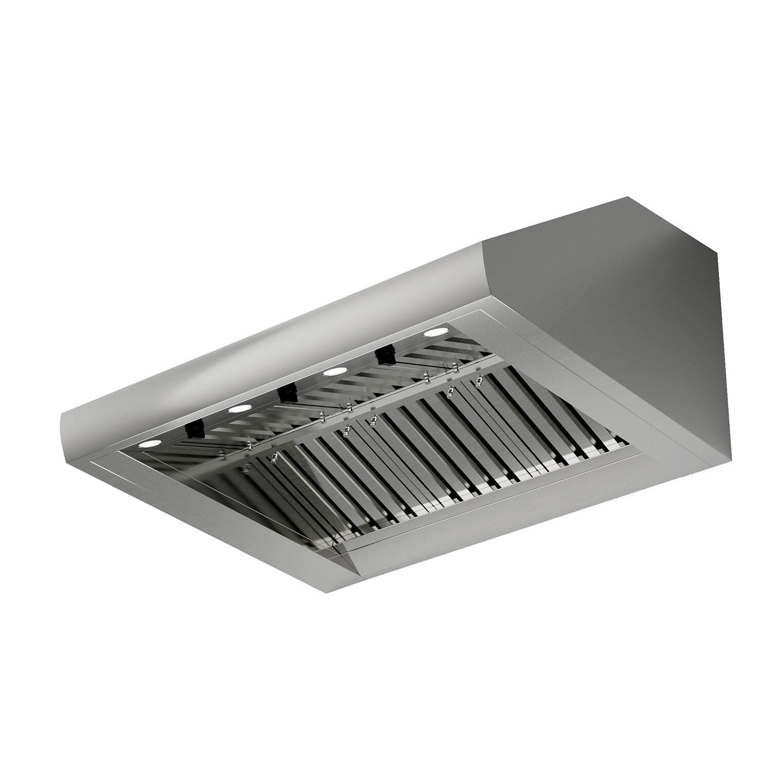 XO 36-in 1200 CFM Vent Hood w/ LED Lighting & Pro Baffle Filters - XOGV36S
