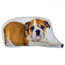 English Bulldog Dog Shaped Outdoor Throw Pillow By Lava Pillows - 10 X 16