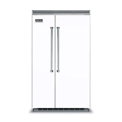 Viking Professional 5 Series 48-Inch 29.05 Cu. Ft. Built-In Side-By-Side Refrigerator/Freezer - White - VCSB5483WH thumbnail