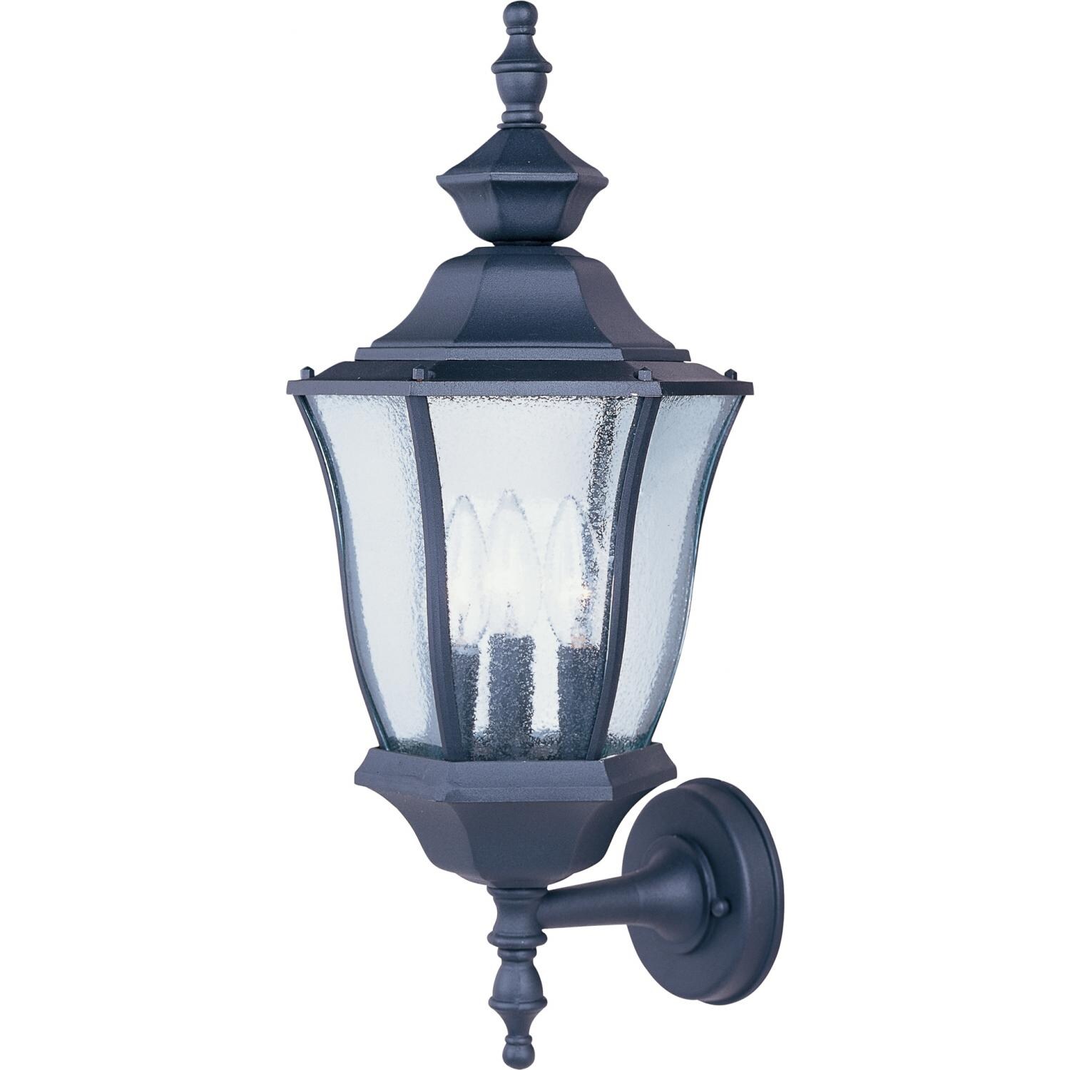 Maxim Madrona Three Light 20-Inch Outdoor Wall Light - Black - 1014BK image