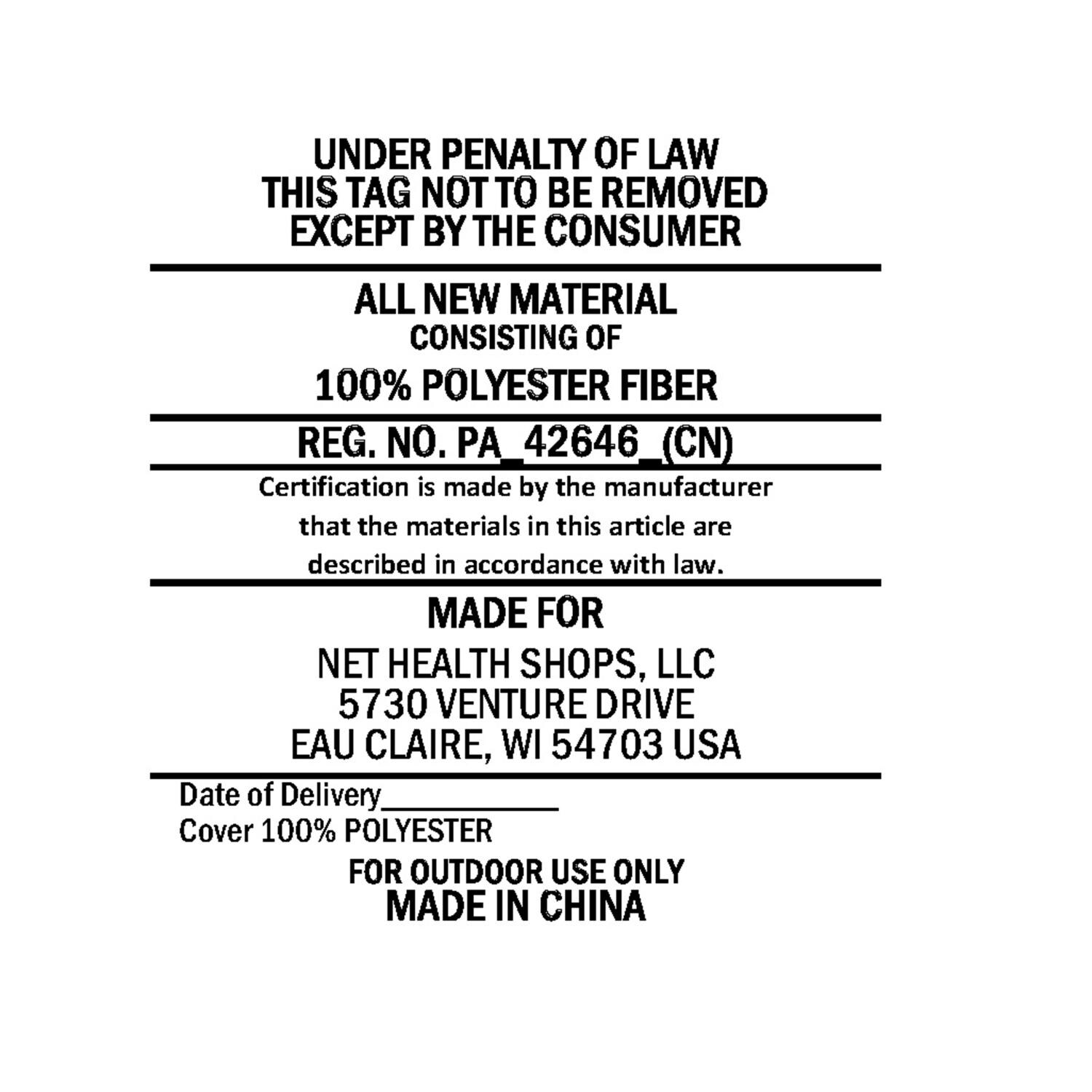 Ultimate Patio Quilted Double Hammock w/ Stand & Pillow - Catalina Beach - Legal - Detail thumbnail