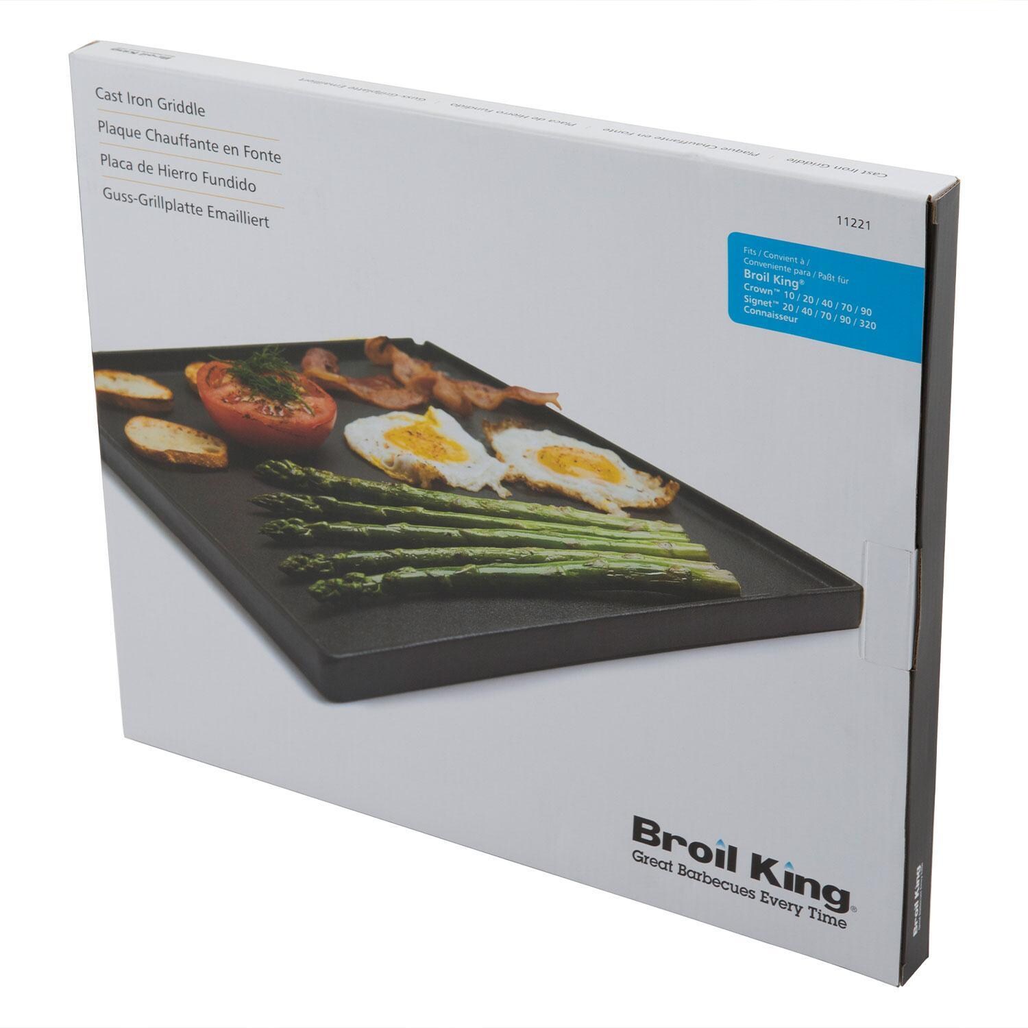 Broil King 11221 Exact Fit Cast Iron Griddle for Signet Series - Packaging Box - White Background thumbnail