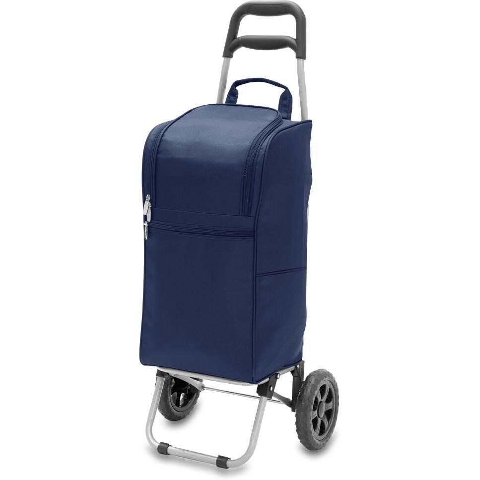 Picnic Time Insulated Cart Cooler With Trolley - Navy thumbnail