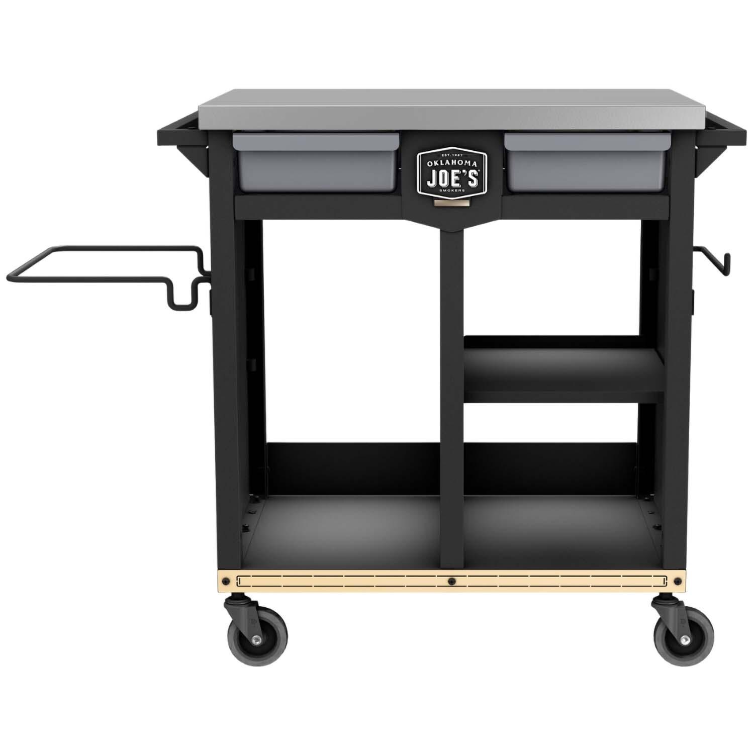 Oklahoma Joe's 23252168 Workstation Prep & Storage Cart - White Background thumbnail