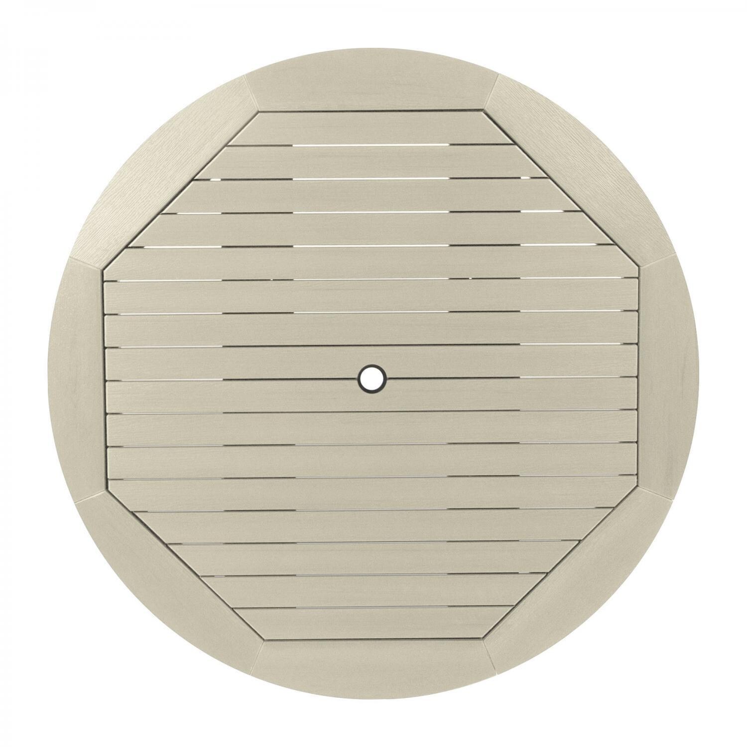 Lakeview Elm Pointe 5 Piece Round Counter Height Dining Set - Whitewash - Table Top - Detail thumbnail