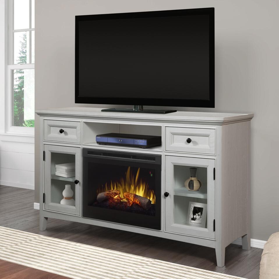 Dimplex Sophia 62-Inch Electric Fireplace Media Console - Realogs - Ivory - GDS25L5-4400IV