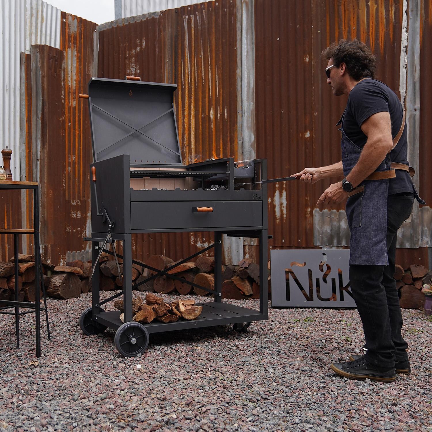 Nuke DELTA02 Delta 40-Inch Argentinian-Style Gaucho Grill - Grilling - Lifestyle thumbnail