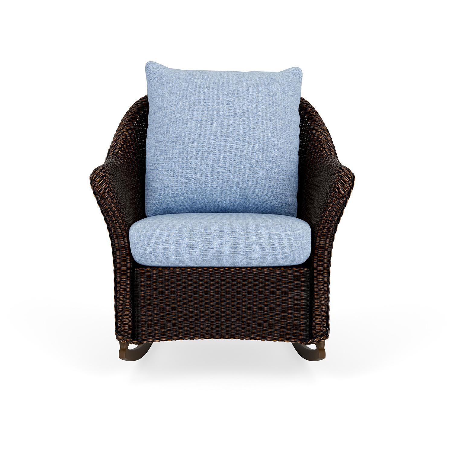 Lloyd Flanders Weekend Retreat Lounge Rocker in Mink Finish W/ Demo Skyway Fabric thumbnail