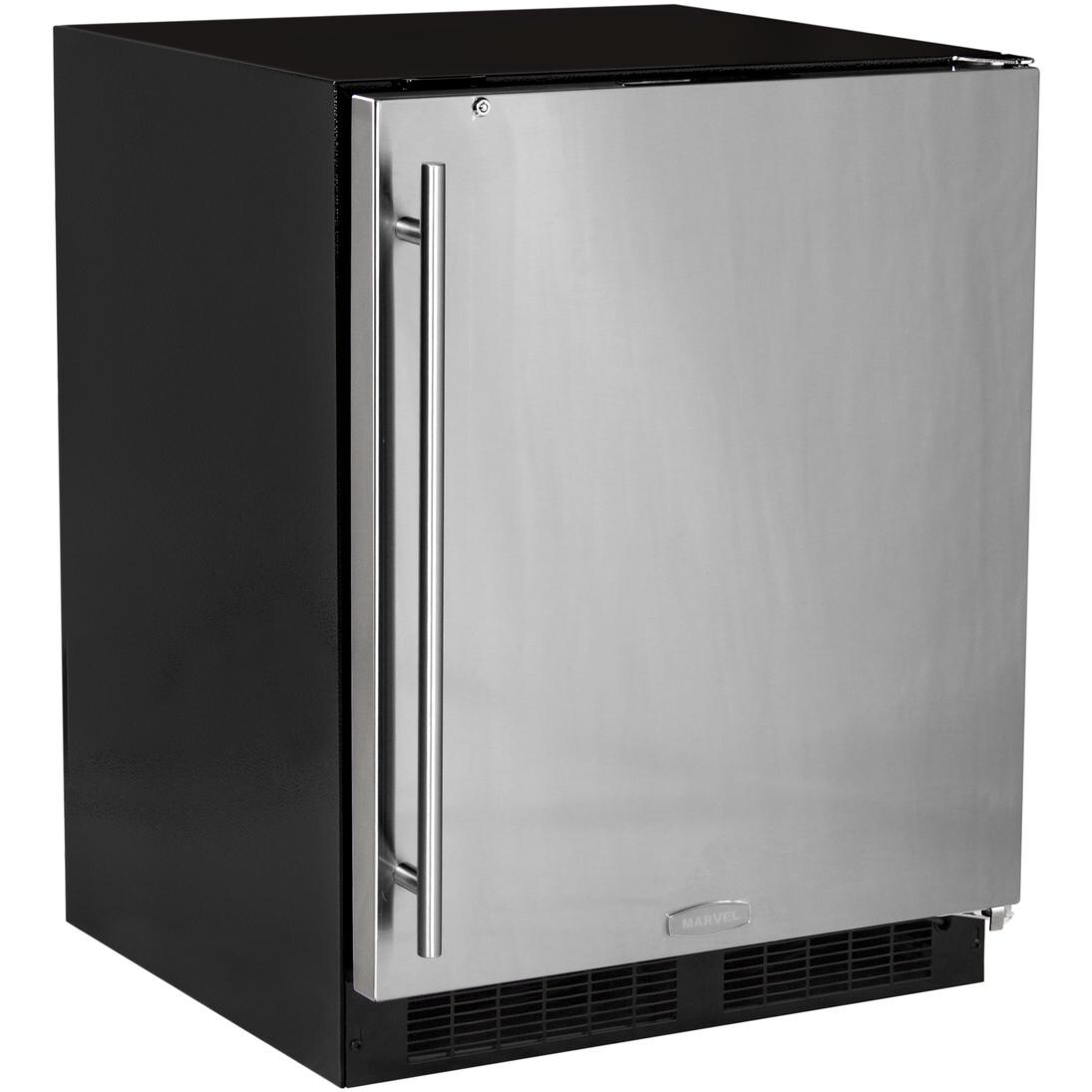 Marvel 24 Inch Right Hinge ADA Compliant Refrigerator Stainless Steel 