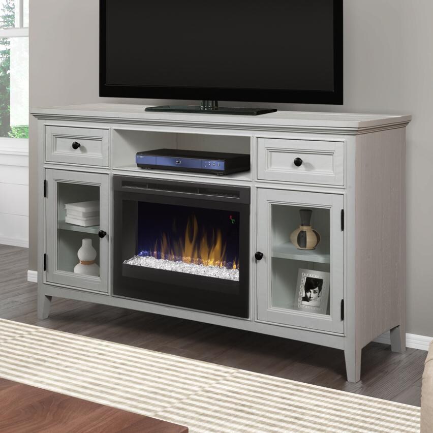 Dimplex Sophia 62-Inch Electric Fireplace Media Console - Acrylic Ice Embers - Ivory - GDS25G5-4400IV thumbnail