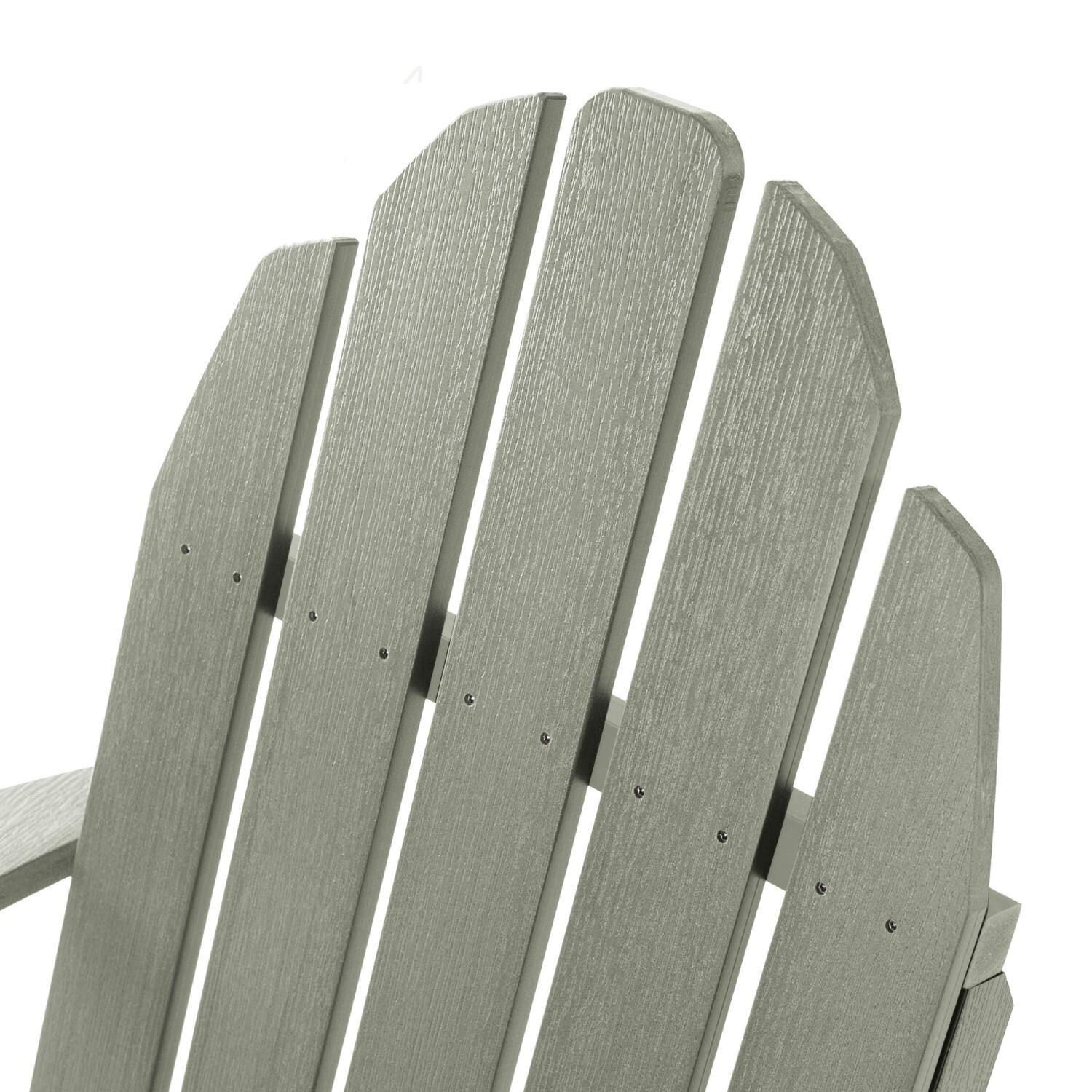 Paradise Key Recycled Adirondack Char in Eucalyptus by Lakeview Outdoor Designs - Headrest - Detail