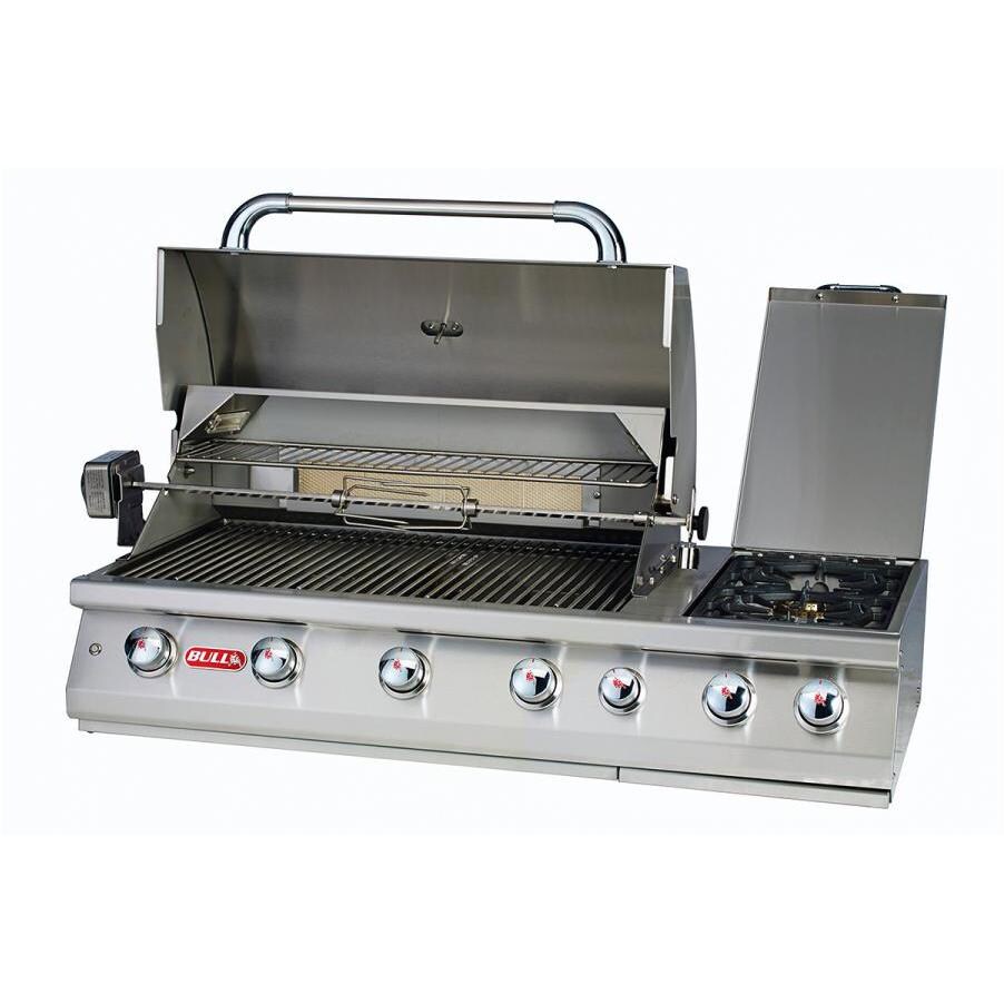 Bull Premium 47-Inch 7-Burner Gas Grill - Hood Open thumbnail